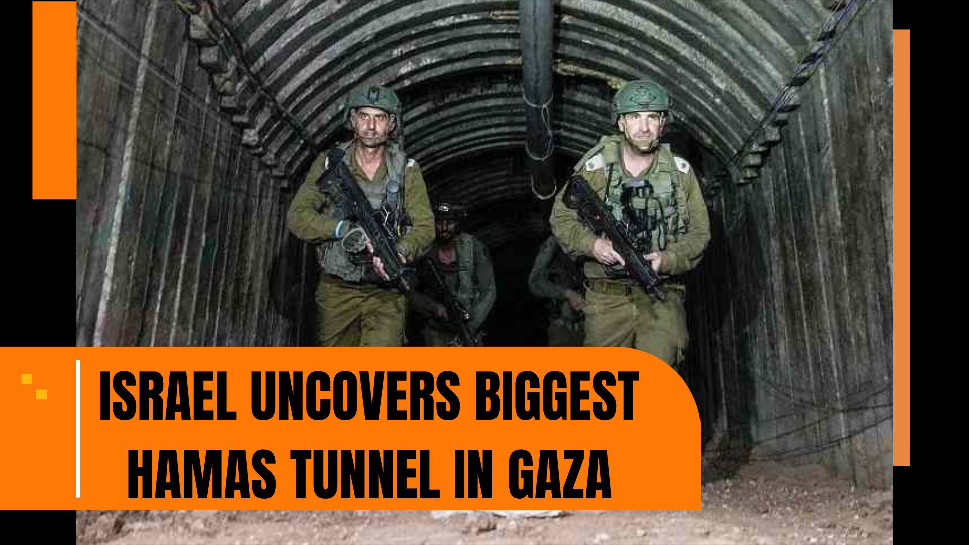 Israeli army says it has uncovered biggest Hamas tunnel yet